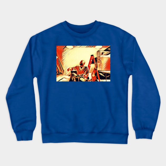 Uncle Oz in Thought Crewneck Sweatshirt by Take a Knee 4 Marvel vs DC 